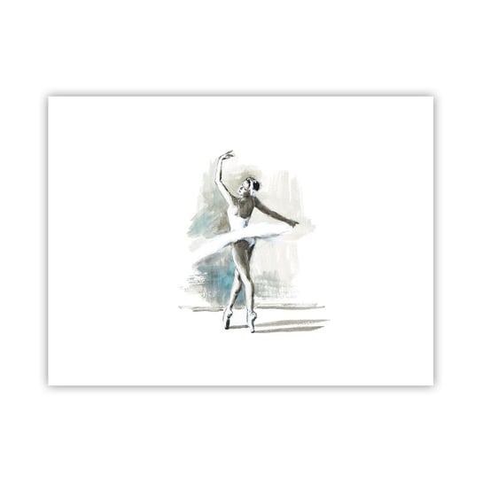Obraz - Plakat - Zaklęta w łabędzia - 40x30cm - Baletnica Taniec Balet - Foto Plakaty na ścianę bez ramy - Plakat do Salonu Sypialni ARTTOR ARTTOR