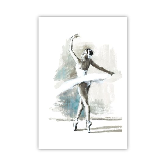 Obraz - Plakat - Zaklęta w łabędzia - 61x91cm - Baletnica Taniec Balet - Foto Plakaty na ścianę bez ramy - Plakat do Salonu Sypialni ARTTOR ARTTOR