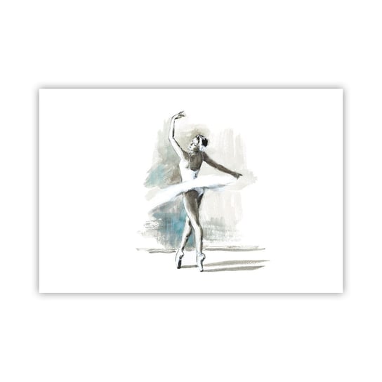 Obraz - Plakat - Zaklęta w łabędzia - 91x61cm - Baletnica Taniec Balet - Foto Plakaty na ścianę bez ramy - Plakat do Salonu Sypialni ARTTOR ARTTOR
