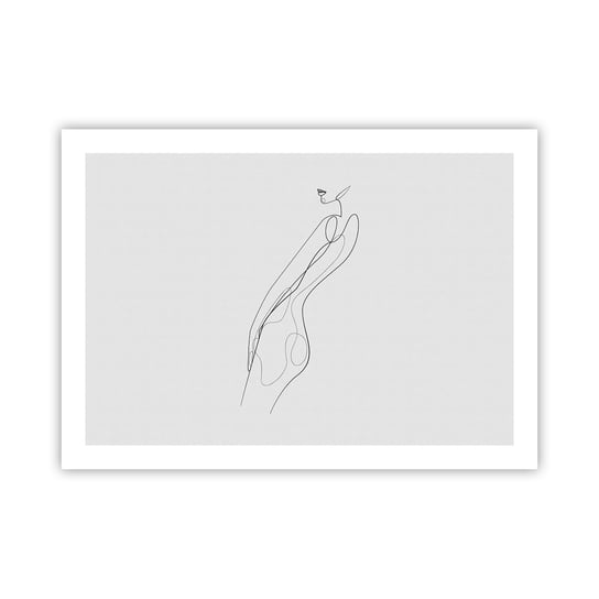 Obraz - Plakat - Zaledwie obietnica - 70x50cm - Kobieta Grafika Ciało Kobiety - Nowoczesny modny obraz Plakat bez ramy do Salonu Sypialni ARTTOR ARTTOR