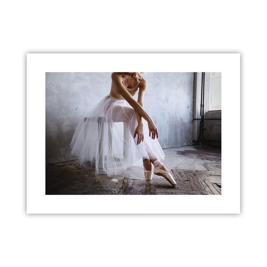 Obraz - Plakat - Zanim zabłysną światła rampy - 40x30cm - Baletnica Balet Taniec - Foto Plakaty na ścianę bez ramy - Plakat do Salonu Sypialni ARTTOR ARTTOR