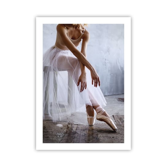 Obraz - Plakat - Zanim zabłysną światła rampy - 50x70cm - Baletnica Balet Taniec - Nowoczesny modny obraz Plakat bez ramy do Salonu Sypialni ARTTOR ARTTOR