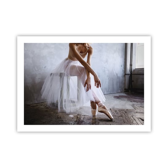 Obraz - Plakat - Zanim zabłysną światła rampy - 70x50cm - Baletnica Balet Taniec - Nowoczesny modny obraz Plakat bez ramy do Salonu Sypialni ARTTOR ARTTOR