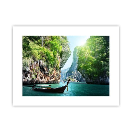 Obraz - Plakat - Zaproszenie do egzotycznej podróży - 40x30cm - Krajobraz Tajlandia Morze - Foto Plakaty na ścianę bez ramy - Plakat do Salonu Sypialni ARTTOR ARTTOR