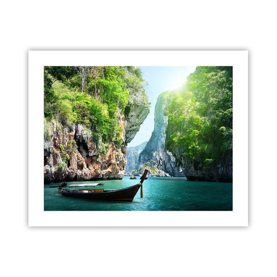 Obraz - Plakat - Zaproszenie do egzotycznej podróży - 50x40cm - Krajobraz Tajlandia Morze - Foto Plakaty bez ramy do Salonu Sypialni ARTTOR ARTTOR