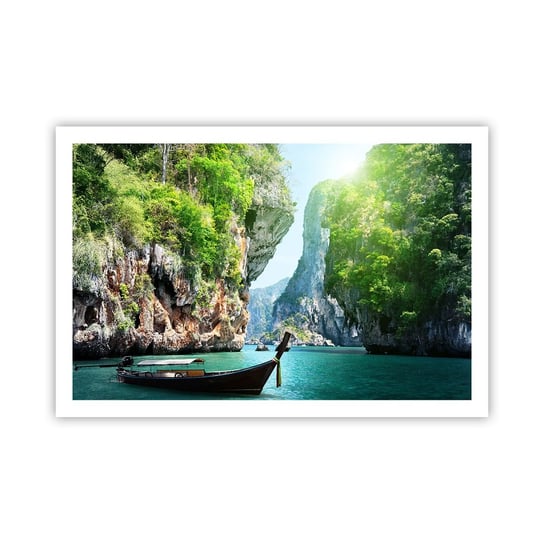 Obraz - Plakat - Zaproszenie do egzotycznej podróży - 91x61cm - Krajobraz Tajlandia Morze - Foto Plakaty na ścianę bez ramy - Plakat do Salonu Sypialni ARTTOR ARTTOR