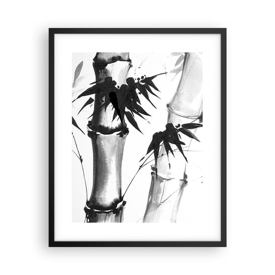 Obraz - Plakat - Zbliżenie na orient - 40x50cm - Bambus Azja Grafika - Foto Plakaty w ramie koloru czarnego do Salonu Sypialni ARTTOR ARTTOR