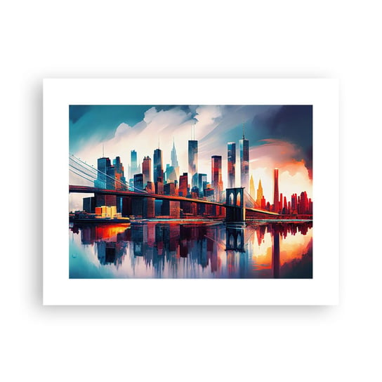 Obraz - Plakat - Zjawiskowy Nowy Jork - 40x30cm - Miasto Most Architektura - Foto Plakaty na ścianę bez ramy - Plakat do Salonu Sypialni ARTTOR ARTTOR