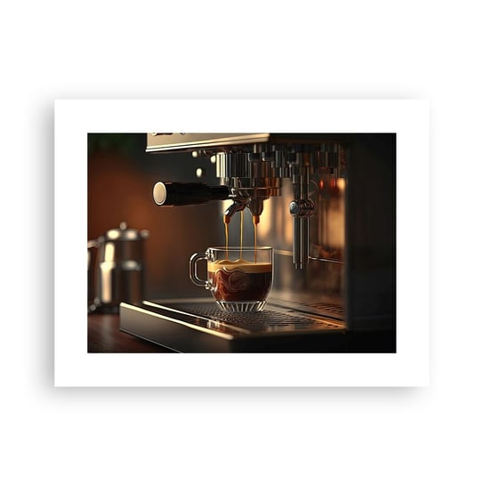 Obraz - Plakat - Zmysłowa mikstura - 40x30cm - Kawa Ekspres Do Kawy Gastronomia - Foto Plakaty na ścianę bez ramy - Plakat do Salonu Sypialni ARTTOR ARTTOR