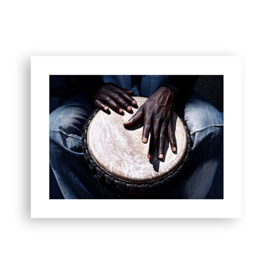 Obraz - Plakat - Żyj w swoim rytmie - 40x30cm - Bęben Muzyka Afryka - Foto Plakaty na ścianę bez ramy - Plakat do Salonu Sypialni ARTTOR ARTTOR