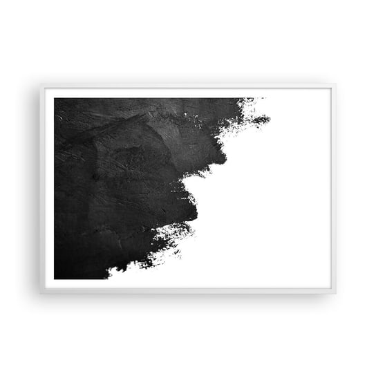 Obraz - Plakat - Żywioły: ziemia - 100x70cm - Farba Sztuka Nowoczesna - Foto Plakaty w ramie koloru białego do Salonu Sypialni ARTTOR ARTTOR
