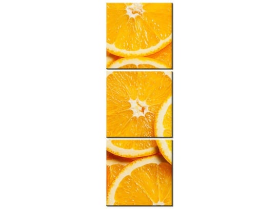 Obraz Plasterki pomarańczy, 3 elementy, 30x90 cm Oobrazy