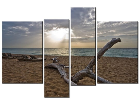 Obraz Plaża - Benson Kua, 4 elementy, 130x85 cm Oobrazy