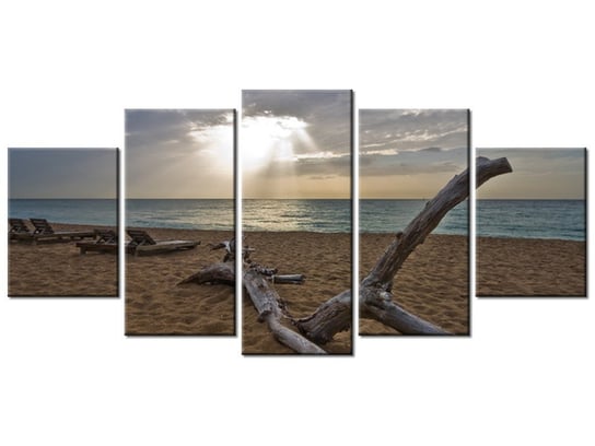Obraz Plaża - Benson Kua, 5 elementów, 150x70 cm Oobrazy