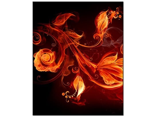 Obraz Płomienne kwiaty, 40x50 cm Oobrazy