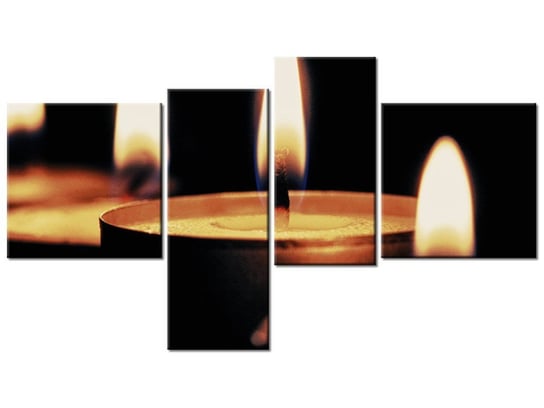 Obraz Płomyki - Tschiae, 4 elementy, 100x55 cm Oobrazy