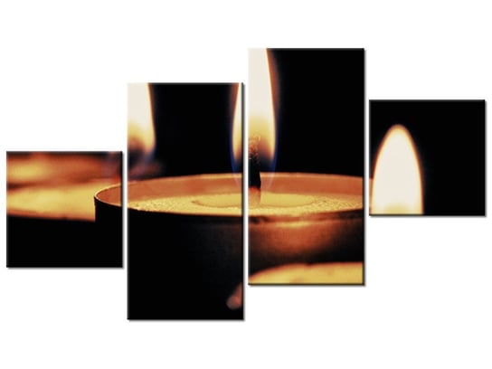 Obraz Płomyki - Tschiae, 4 elementy, 160x90 cm Oobrazy