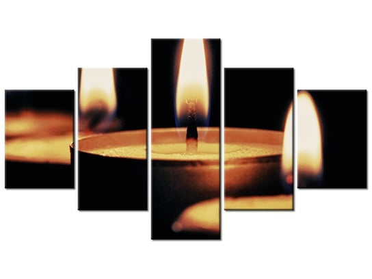 Obraz Płomyki - Tschiae, 5 elementów, 125x70 cm Oobrazy