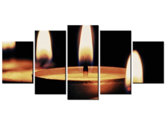 Obraz Płomyki - Tschiae, 5 elementów, 150x70 cm Oobrazy