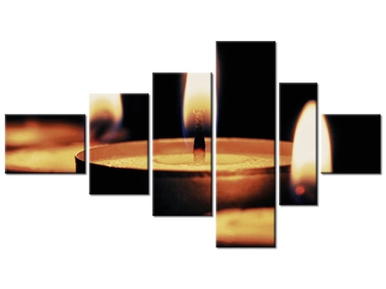 Obraz Płomyki - Tschiae, 6 elementów, 180x100 cm Oobrazy