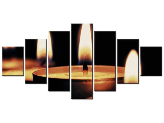 Obraz Płomyki - Tschiae, 7 elementów, 210x100 cm Oobrazy