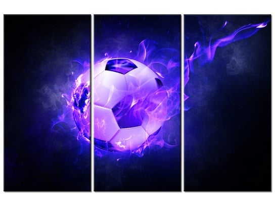 Obraz Płonąca piłka, 3 elementy, 90x60 cm Oobrazy