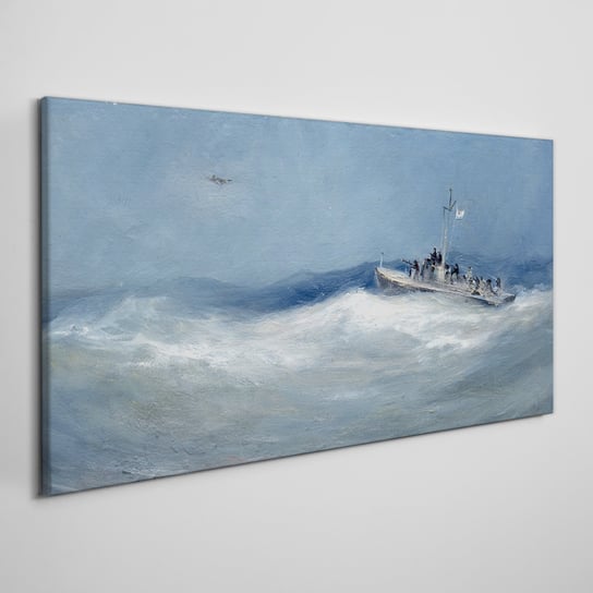 Obraz płótno Malarstwo ocean morze statek 100x50 Coloray