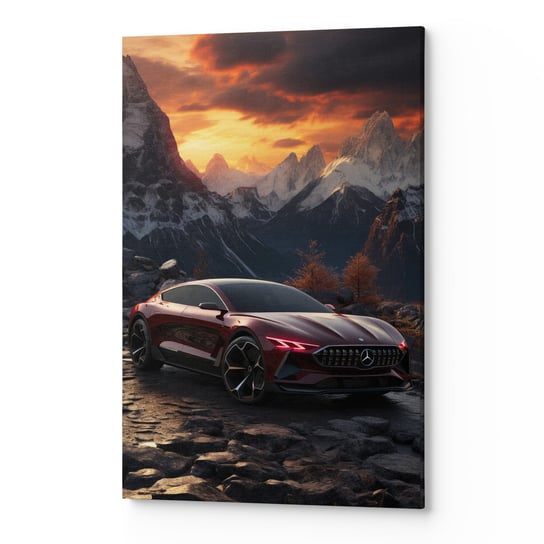 Obraz płótno na ścianę do salonu sypialni AUTO CZERWONY CARS00188 70x100 Wave Print