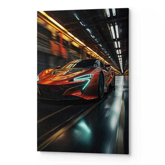 Obraz płótno na ścianę do salonu sypialni AUTO WYŚCIGOWE CARS00187 80x120 Wave Print