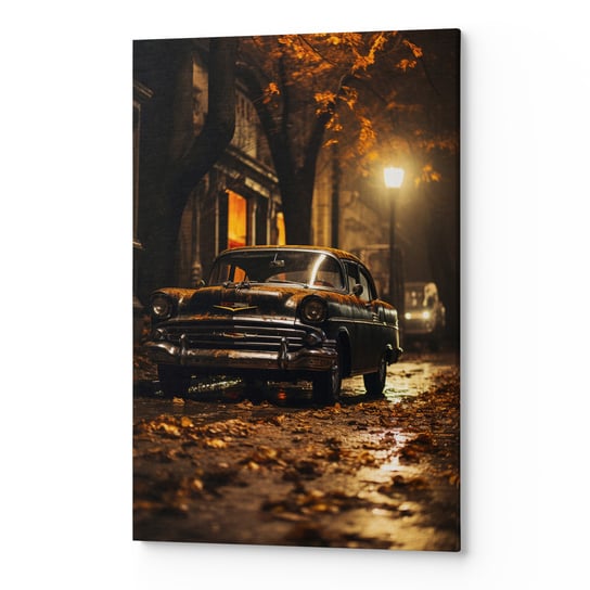 Obraz płótno na ścianę do salonu sypialni SAMOCHÓD JESIEŃ CARS00149 70x100 Wave Print