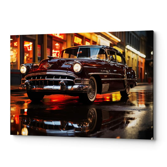 Obraz płótno na ścianę do salonu sypialni SAMOCHÓD RETRO CARS00068 70x100 Wave Print