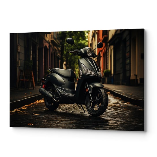 Obraz płótno na ścianę do salonu sypialni SKUTER CIEMNY CARS00061 50x70 Wave Print