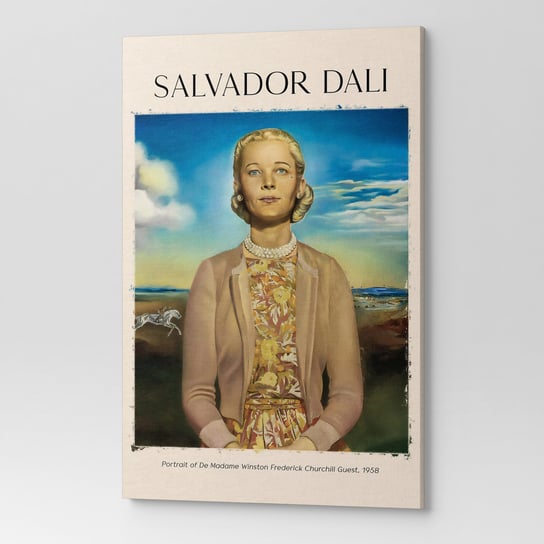 Obraz Płótno Salvador Dali Portret Madame Winston Rep00058 30X40 Wave Print