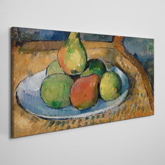 Obraz płótno Talerz z owocami na krześle 100x50 cm Coloray