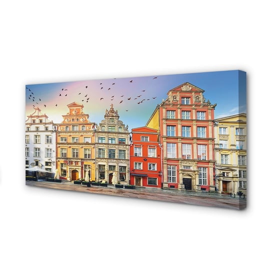 Obraz płótno TULUP Gdańsk Stare miasto budynki, 120x60 cm Tulup