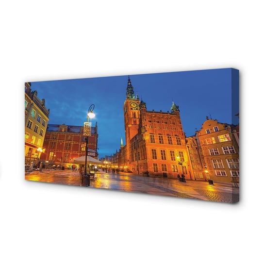 Obraz płótno TULUP Gdańsk Stare miasto kościół, 100x50 cm cm Tulup