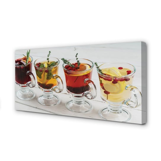 Obraz płótno TULUP Herbata zimowa zioła owoce, 100x50 cm cm Tulup