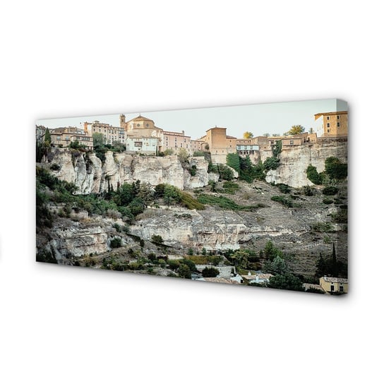 Obraz płótno TULUP Hiszpania Góry drzewa miasto, 100x50 cm cm Tulup