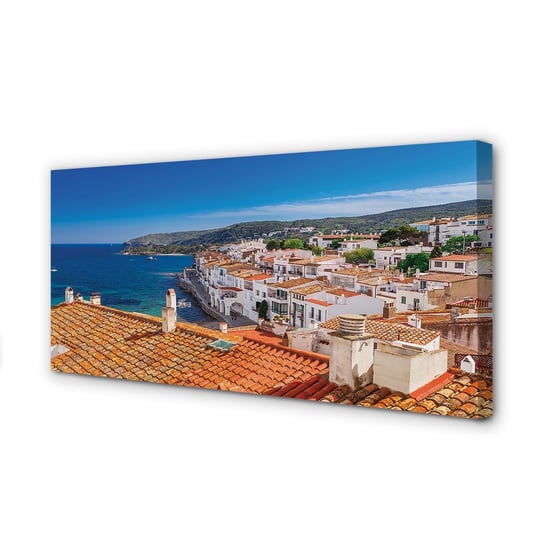 Obraz płótno TULUP Hiszpania Miasto morze góry, 100x50 cm cm Tulup