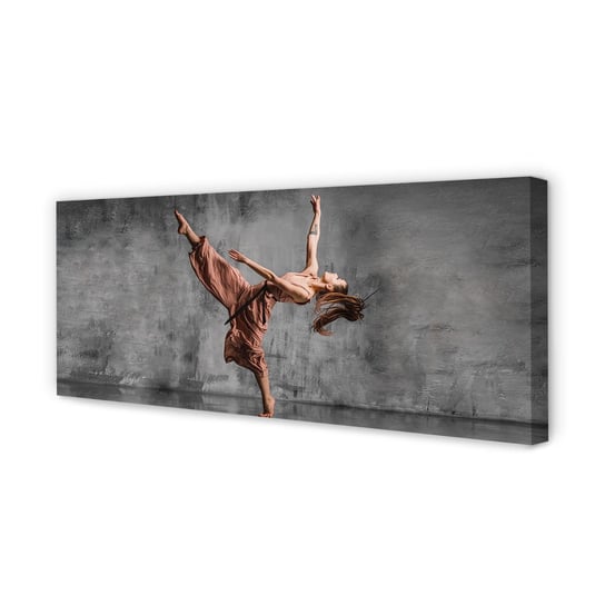 Obraz płótno TULUP Kobieta długie włosy taniec, 125x50 cm Tulup