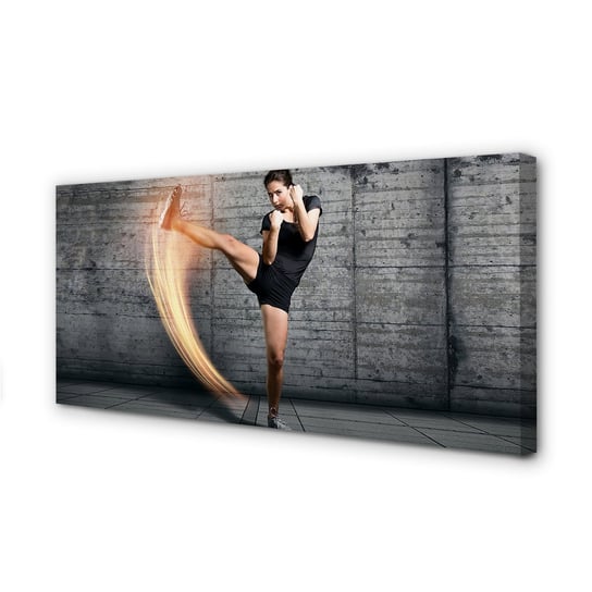 Obraz płótno TULUP na ramie Kobieta ćwicząca, 100x50 cm cm Tulup