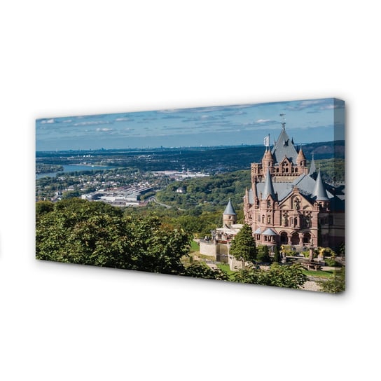 Obraz płótno TULUP Niemcy Panorama miasto zamek, 120x60 cm Tulup