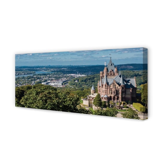 Obraz płótno TULUP Niemcy Panorama miasto zamek, 125x50 cm Tulup