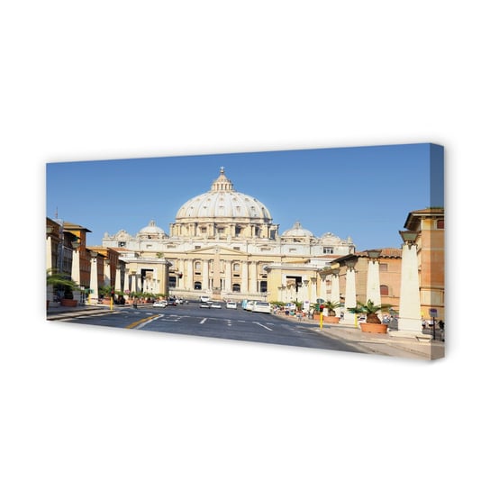 Obraz płótno TULUP Rzym Katedra ulice budynki, 125x50 cm Tulup