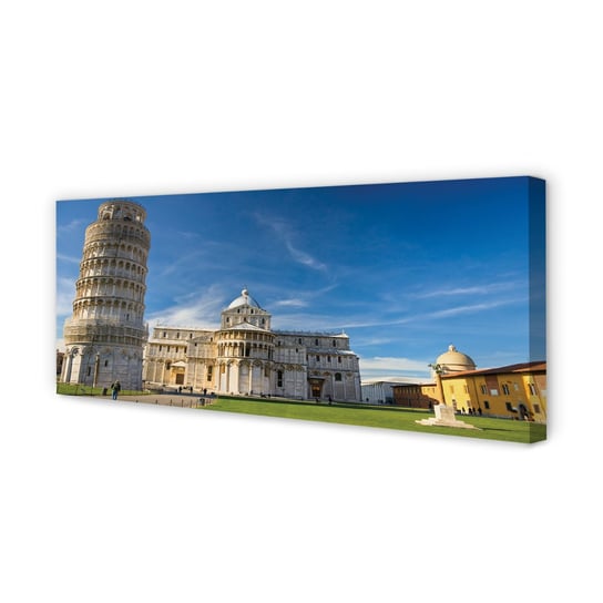 Obraz płótno TULUP Włochy Krzywa wieża katedra, 125x50 cm Tulup