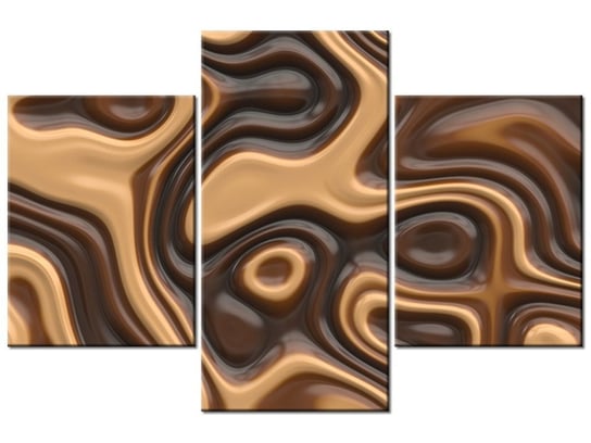 Obraz Płynna czekolada, 3 elementy, 90x60 cm Oobrazy