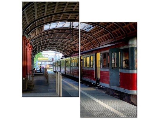 Obraz, Pociąg do Piły, 2 elementy, 60x60 cm Oobrazy