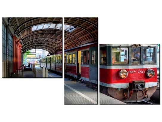 Obraz Pociąg do Piły, 3 elementy, 90x50 cm Oobrazy