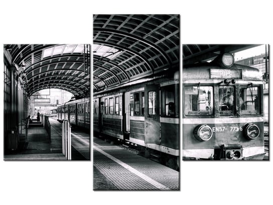 Obraz Pociąg osobowy z Poznania do Piły, 3 elementy, 90x60 cm Oobrazy