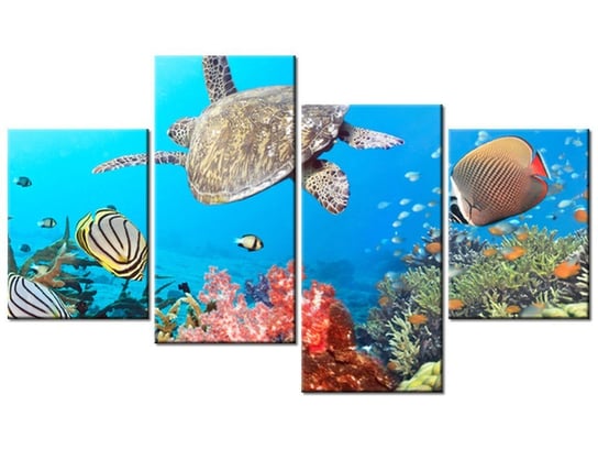 Obraz Podwodna Panorama, 4 elementy, 120x70 cm Oobrazy